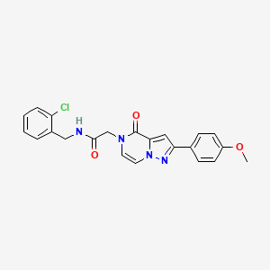 N-(2-chlorobenzyl)-2-[2-(4-methoxyphenyl)-4-oxopyrazolo[1,5-a]pyrazin-5(4H)-yl]acetamide