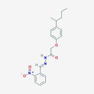 N'-[(E)-(2-nitrophenyl)methylidene]-2-[4-(pentan-2-yl)phenoxy]acetohydrazide