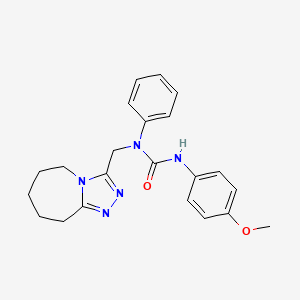 3-(4-methoxyphenyl)-1-phenyl-1-(6,7,8,9-tetrahydro-5H-[1,2,4]triazolo[4,3-a]azepin-3-ylmethyl)urea