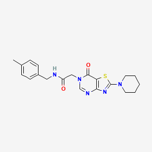 N-(4-methylbenzyl)-2-[7-oxo-2-(piperidin-1-yl)[1,3]thiazolo[4,5-d]pyrimidin-6(7H)-yl]acetamide