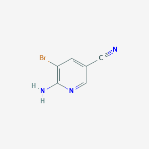 molecular formula C6H4BrN3 B112663 6-氨基-5-溴烟腈 CAS No. 477871-32-2