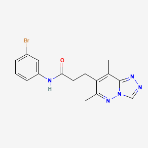 N-(3-bromophenyl)-3-(6,8-dimethyl[1,2,4]triazolo[4,3-b]pyridazin-7-yl)propanamide