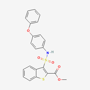 Methyl 3-[(4-phenoxyphenyl)sulfamoyl]-1-benzothiophene-2-carboxylate