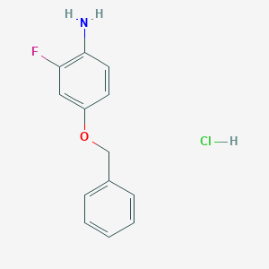 molecular formula C13H13ClFNO B112664 4-Benzyloxy-2-fluoroaniline hydrochloride CAS No. 478014-34-5