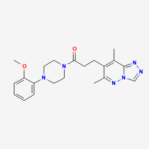 7-{3-[4-(2-Methoxyphenyl)piperazin-1-yl]-3-oxopropyl}-6,8-dimethyl[1,2,4]triazolo[4,3-b]pyridazine