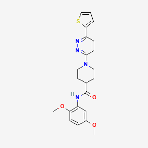 N-(2,5-Dimethoxyphenyl)-1-[6-(thiophen-2-YL)pyridazin-3-YL]piperidine-4-carboxamide