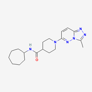 N-cycloheptyl-1-(3-methyl[1,2,4]triazolo[4,3-b]pyridazin-6-yl)piperidine-4-carboxamide