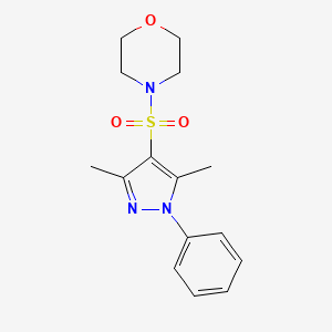 4-[(3,5-dimethyl-1-phenyl-1H-pyrazol-4-yl)sulfonyl]morpholine