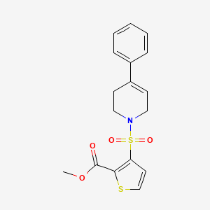 methyl 3-[(4-phenyl-3,6-dihydropyridin-1(2H)-yl)sulfonyl]thiophene-2-carboxylate