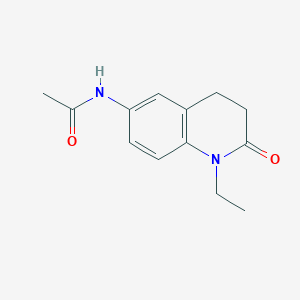 molecular formula C13H16N2O2 B11266658 N-(1-ethyl-2-oxo-1,2,3,4-tetrahydroquinolin-6-yl)acetamide 