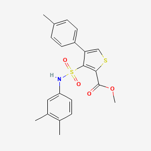 Methyl 3-[(3,4-dimethylphenyl)sulfamoyl]-4-(4-methylphenyl)thiophene-2-carboxylate