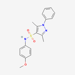 N-(4-methoxyphenyl)-3,5-dimethyl-1-phenyl-1H-pyrazole-4-sulfonamide