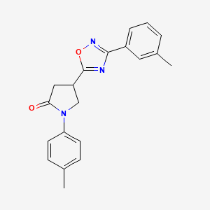 1-(4-Methylphenyl)-4-[3-(3-methylphenyl)-1,2,4-oxadiazol-5-yl]pyrrolidin-2-one