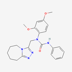 1-(2,4-dimethoxyphenyl)-3-phenyl-1-(6,7,8,9-tetrahydro-5H-[1,2,4]triazolo[4,3-a]azepin-3-ylmethyl)urea