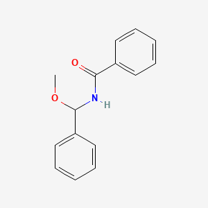 molecular formula C15H15NO2 B11266815 N-[Methoxy(phenyl)methyl]benzamide CAS No. 10387-93-6