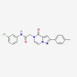 N-(3-chlorophenyl)-2-[2-(4-methylphenyl)-4-oxopyrazolo[1,5-a]pyrazin-5(4H)-yl]acetamide