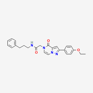 2-[2-(4-ethoxyphenyl)-4-oxopyrazolo[1,5-a]pyrazin-5(4H)-yl]-N-(3-phenylpropyl)acetamide