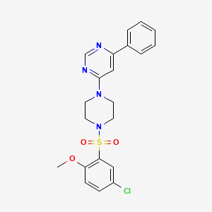 4-[4-(5-Chloro-2-methoxybenzenesulfonyl)piperazin-1-YL]-6-phenylpyrimidine