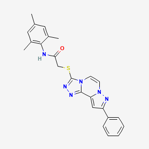 N-Mesityl-2-[(9-phenylpyrazolo[1,5-A][1,2,4]triazolo[3,4-C]pyrazin-3-YL)sulfanyl]acetamide