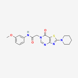 N-(3-methoxyphenyl)-2-[7-oxo-2-(piperidin-1-yl)[1,3]thiazolo[4,5-d]pyrimidin-6(7H)-yl]acetamide