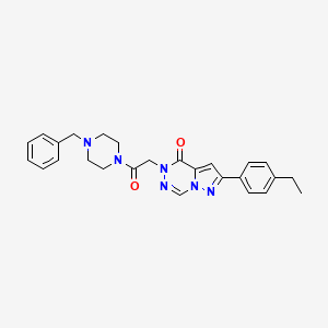 5-[2-(4-benzylpiperazin-1-yl)-2-oxoethyl]-2-(4-ethylphenyl)pyrazolo[1,5-d][1,2,4]triazin-4(5H)-one