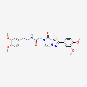 N-[2-(3,4-dimethoxyphenyl)ethyl]-2-[2-(3,4-dimethoxyphenyl)-4-oxopyrazolo[1,5-a]pyrazin-5(4H)-yl]acetamide