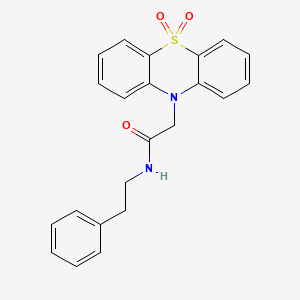 2-(5,5-dioxido-10H-phenothiazin-10-yl)-N-phenethylacetamide