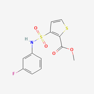 Methyl 3-[(3-fluorophenyl)sulfamoyl]thiophene-2-carboxylate