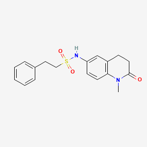 N-(1-methyl-2-oxo-1,2,3,4-tetrahydroquinolin-6-yl)-2-phenylethanesulfonamide