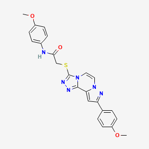 N-(4-methoxyphenyl)-2-((9-(4-methoxyphenyl)pyrazolo[1,5-a][1,2,4]triazolo[3,4-c]pyrazin-3-yl)thio)acetamide