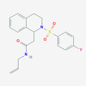 2-[2-(4-Fluorobenzenesulfonyl)-1,2,3,4-tetrahydroisoquinolin-1-YL]-N-(prop-2-EN-1-YL)acetamide