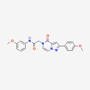 N-(3-methoxyphenyl)-2-[2-(4-methoxyphenyl)-4-oxopyrazolo[1,5-a]pyrazin-5-yl]acetamide