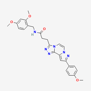 N-(2,4-dimethoxybenzyl)-3-(9-(4-methoxyphenyl)pyrazolo[1,5-a][1,2,4]triazolo[3,4-c]pyrazin-3-yl)propanamide