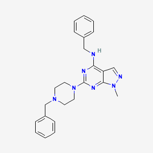 N-benzyl-6-(4-benzylpiperazin-1-yl)-1-methyl-1H-pyrazolo[3,4-d]pyrimidin-4-amine