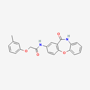 2-(3-methylphenoxy)-N-(11-oxo-10,11-dihydrodibenzo[b,f][1,4]oxazepin-2-yl)acetamide