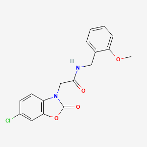 2-(6-chloro-2-oxo-1,3-benzoxazol-3(2H)-yl)-N-(2-methoxybenzyl)acetamide