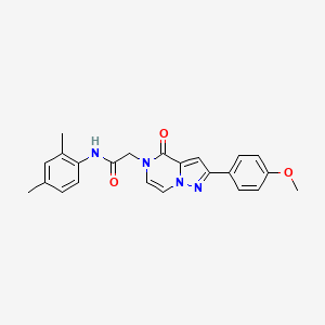 molecular formula C23H22N4O3 B11267308 N-(2,4-dimethylphenyl)-2-[2-(4-methoxyphenyl)-4-oxopyrazolo[1,5-a]pyrazin-5(4H)-yl]acetamide 