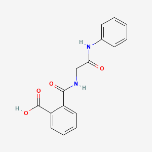 molecular formula C16H14N2O4 B11267381 Phthalamic acid, N-phenylcarbamoylmethyl- 