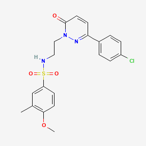 N-(2-(3-(4-chlorophenyl)-6-oxopyridazin-1(6H)-yl)ethyl)-4-methoxy-3-methylbenzenesulfonamide