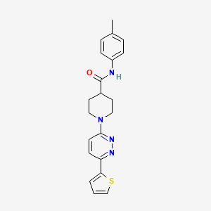 1-(6-(thiophen-2-yl)pyridazin-3-yl)-N-(p-tolyl)piperidine-4-carboxamide