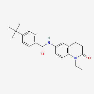 4-tert-butyl-N-(1-ethyl-2-oxo-1,2,3,4-tetrahydroquinolin-6-yl)benzamide