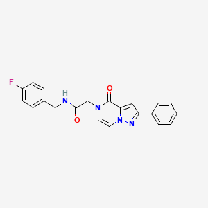 N-(4-fluorobenzyl)-2-[2-(4-methylphenyl)-4-oxopyrazolo[1,5-a]pyrazin-5(4H)-yl]acetamide