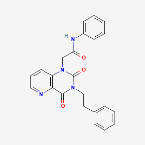 2-(2,4-dioxo-3-phenethyl-3,4-dihydropyrido[3,2-d]pyrimidin-1(2H)-yl)-N-phenylacetamide