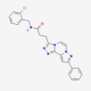 N-(2-chlorobenzyl)-3-(9-phenylpyrazolo[1,5-a][1,2,4]triazolo[3,4-c]pyrazin-3-yl)propanamide