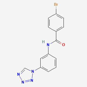 4-bromo-N-[3-(1H-tetrazol-1-yl)phenyl]benzamide