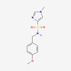 N-(4-methoxybenzyl)-1-methyl-1H-imidazole-4-sulfonamide