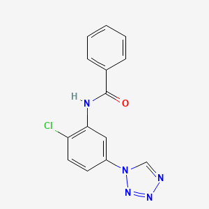 N-[2-chloro-5-(1H-tetrazol-1-yl)phenyl]benzamide