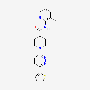 N-(3-Methylpyridin-2-YL)-1-[6-(thiophen-2-YL)pyridazin-3-YL]piperidine-4-carboxamide