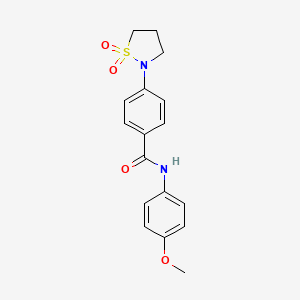 4-(1,1-dioxidoisothiazolidin-2-yl)-N-(4-methoxyphenyl)benzamide