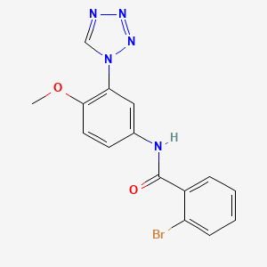 2-bromo-N-[4-methoxy-3-(1H-tetrazol-1-yl)phenyl]benzamide